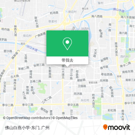 佛山白燕小学-东门地图