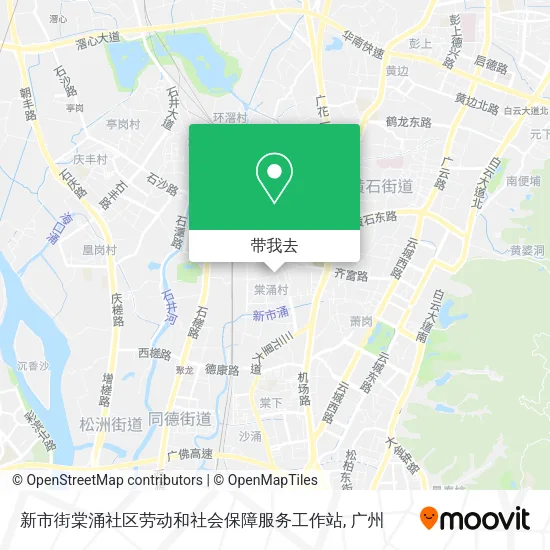 新市街棠涌社区劳动和社会保障服务工作站地图