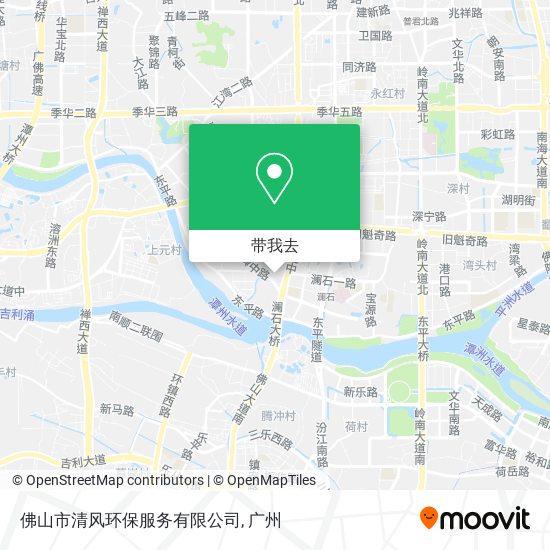 佛山市清风环保服务有限公司地图