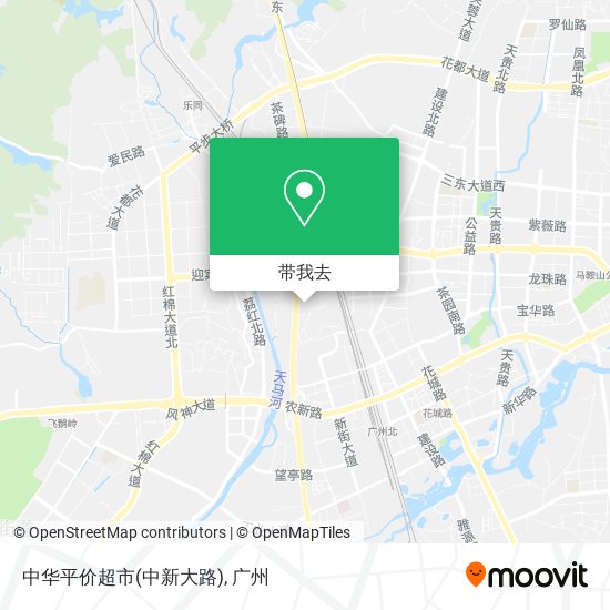 中华平价超市(中新大路)地图