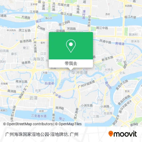 广州海珠国家湿地公园-湿地牌坊地图