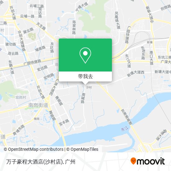 万子豪程大酒店(沙村店)地图