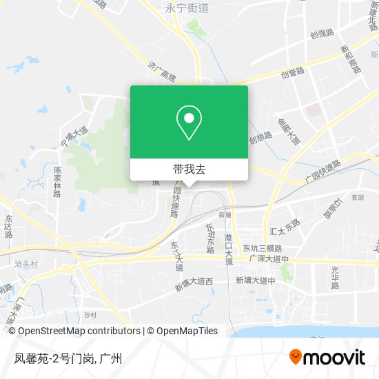 凤馨苑-2号门岗地图