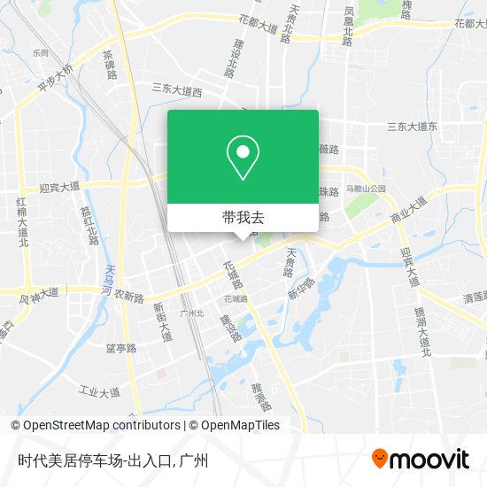 时代美居停车场-出入口地图