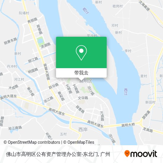 佛山市高明区公有资产管理办公室-东北门地图