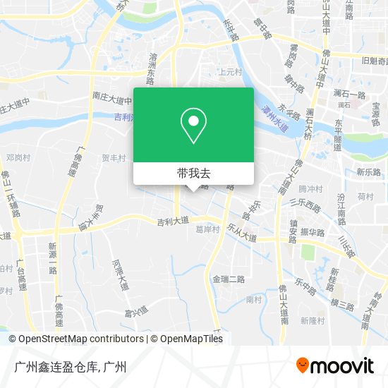 广州鑫连盈仓库地图