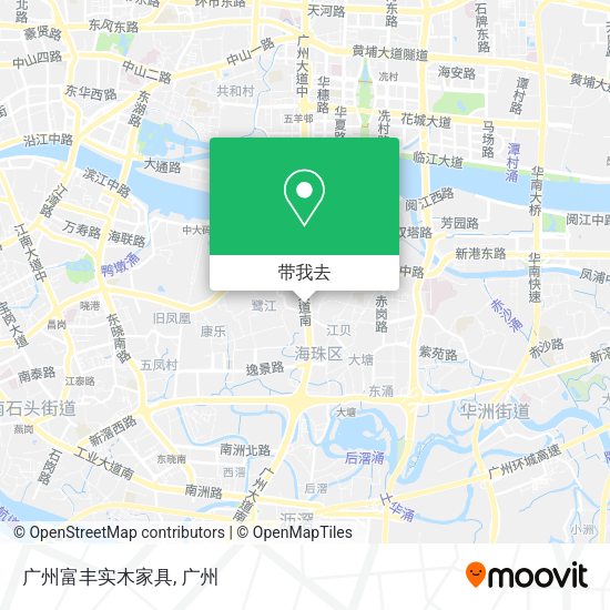 广州富丰实木家具地图