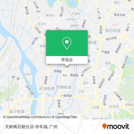 天鲜阁石槎分店-停车场地图