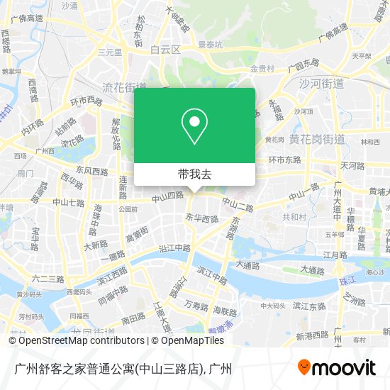 广州舒客之家普通公寓(中山三路店)地图