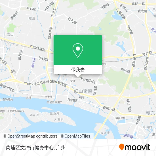 黄埔区文冲街健身中心地图