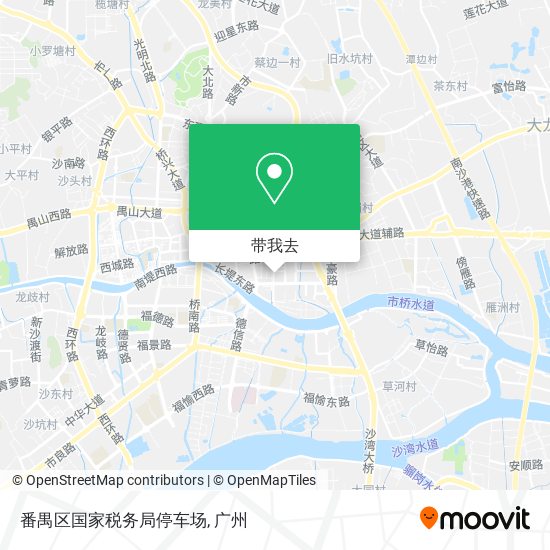 番禺区国家税务局停车场地图