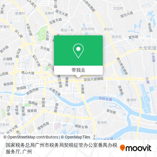 国家税务总局广州市税务局契税征管办公室番禺办税服务厅地图