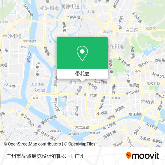 广州市品诚展览设计有限公司地图