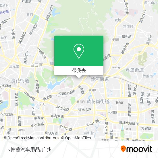 卡帕兹汽车用品地图