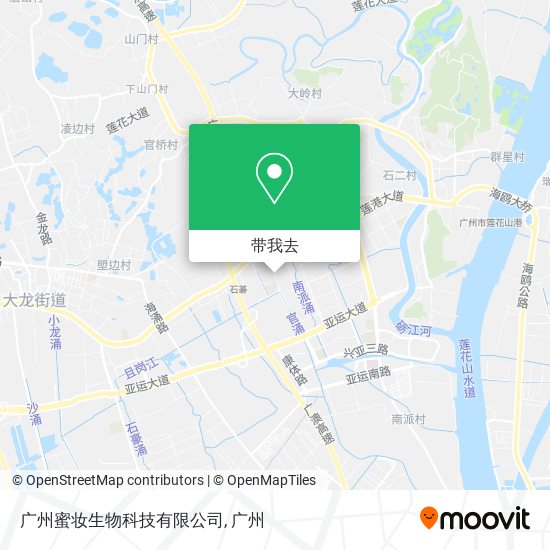 广州蜜妆生物科技有限公司地图
