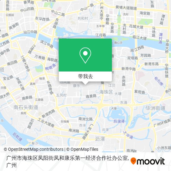 广州市海珠区凤阳街凤和康乐第一经济合作社办公室地图