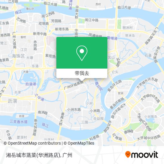 湘岳城市蒸菜(华洲路店)地图