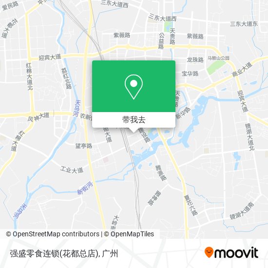 强盛零食连锁(花都总店)地图