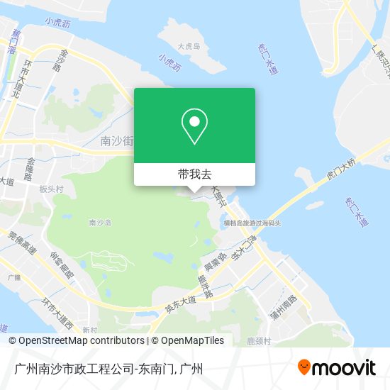 广州南沙市政工程公司-东南门地图