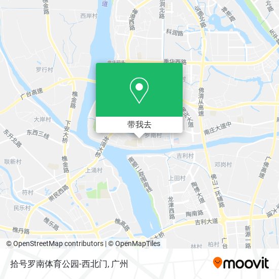 拾号罗南体育公园-西北门地图