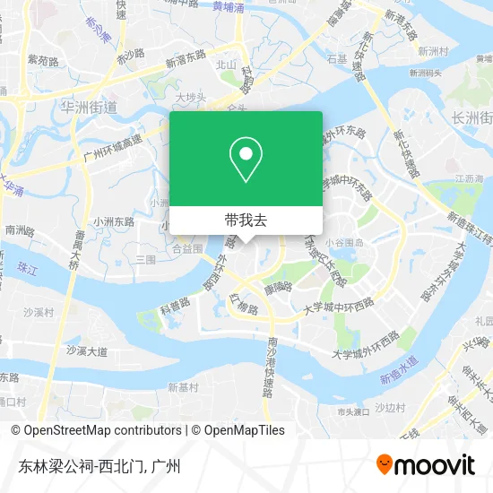 东林梁公祠-西北门地图