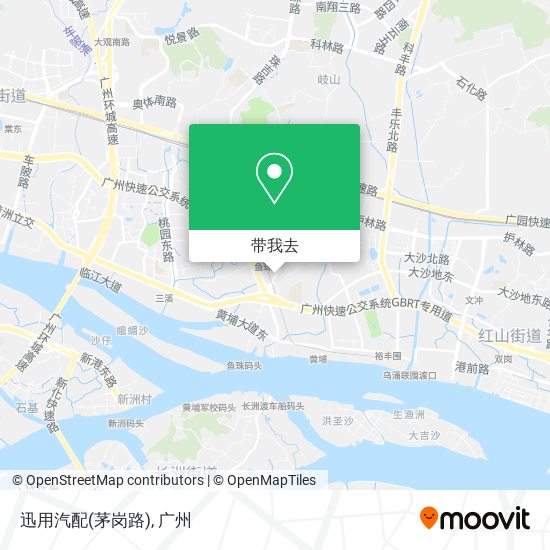 迅用汽配(茅岗路)地图