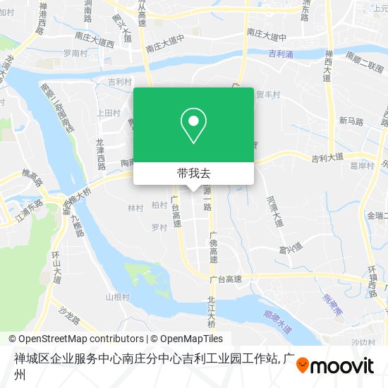 禅城区企业服务中心南庄分中心吉利工业园工作站地图