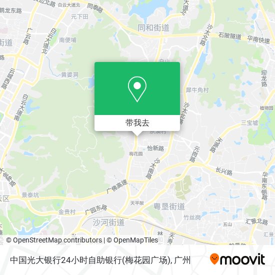 中国光大银行24小时自助银行(梅花园广场)地图