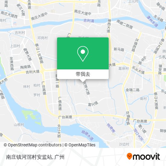 南庄镇河滘村安监站地图