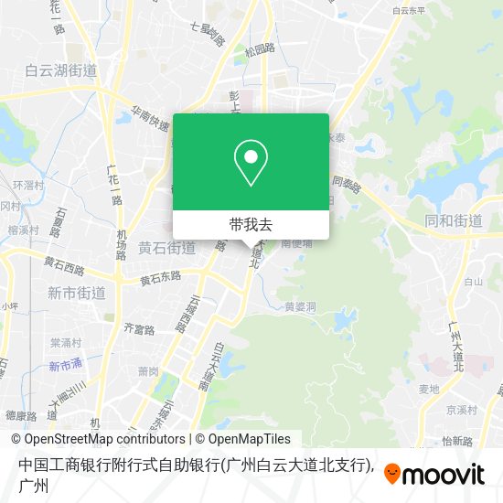 中国工商银行附行式自助银行(广州白云大道北支行)地图