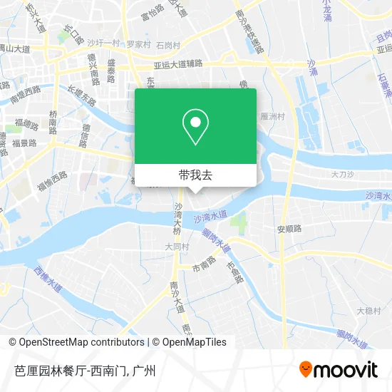 芭厘园林餐厅-西南门地图