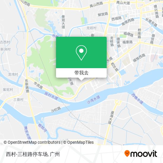 西村-三桂路停车场地图