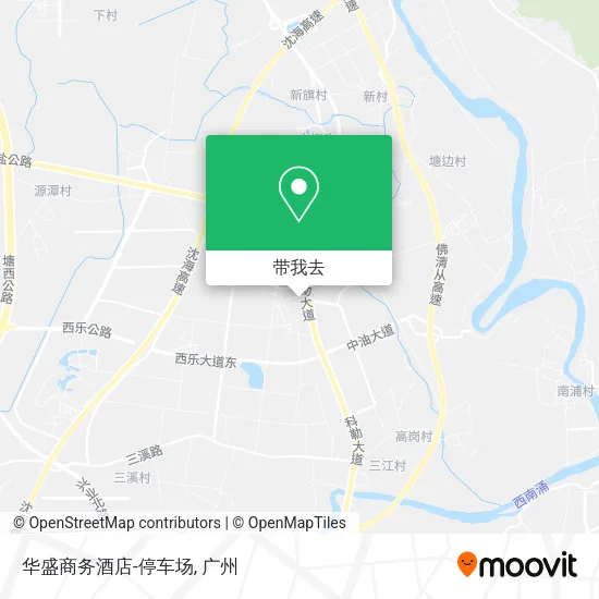 华盛商务酒店-停车场地图