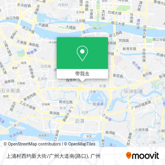 上涌村西约新大街/广州大道南(路口)地图