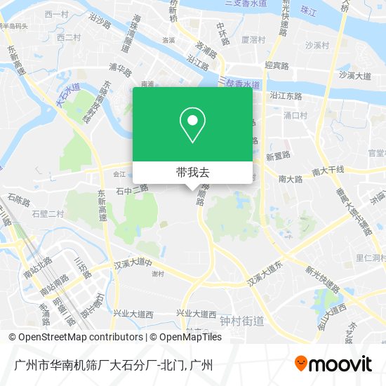 广州市华南机筛厂大石分厂-北门地图