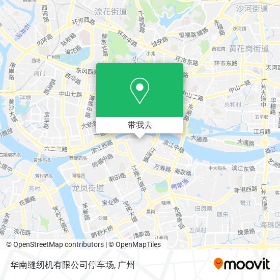 华南缝纫机有限公司停车场地图