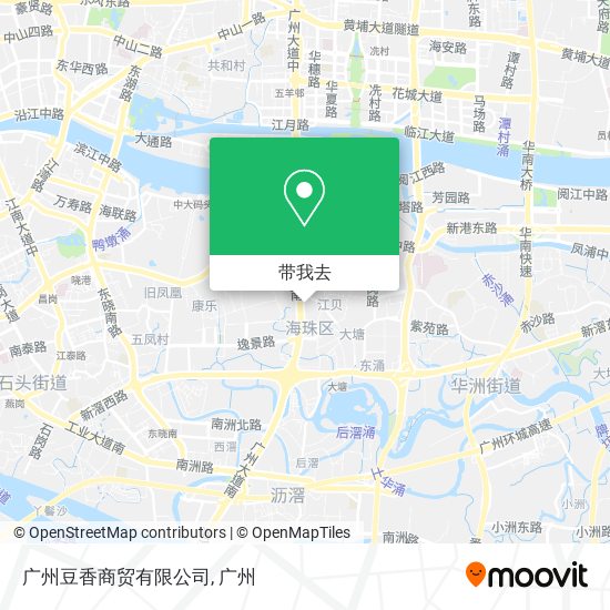 广州豆香商贸有限公司地图