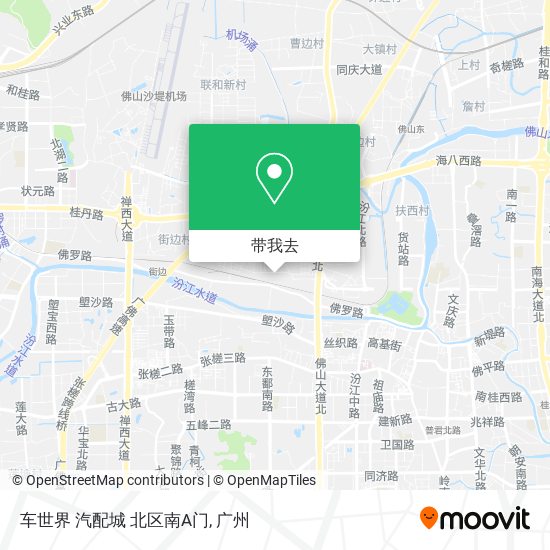 车世界  汽配城 北区南A门地图