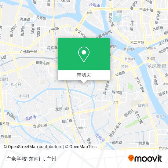 广豪学校-东南门地图