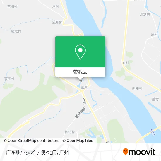 广东职业技术学院-北门地图