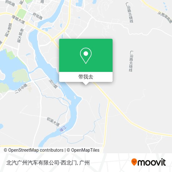 北汽广州汽车有限公司-西北门地图