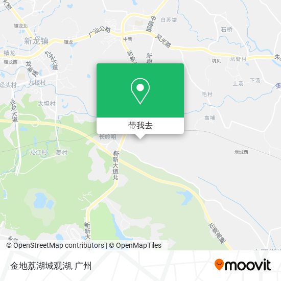 金地荔湖城观湖地图