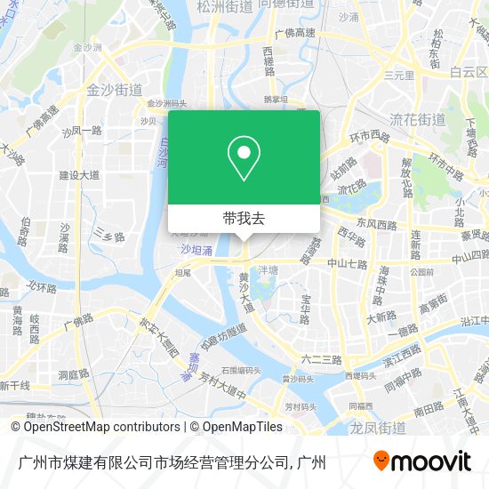 广州市煤建有限公司市场经营管理分公司地图