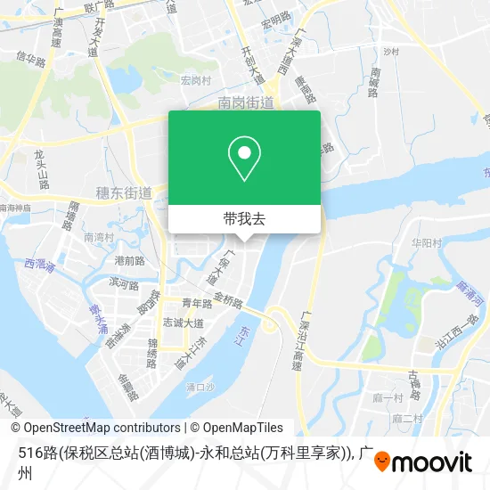516路(保税区总站(酒博城)-永和总站(万科里享家))地图