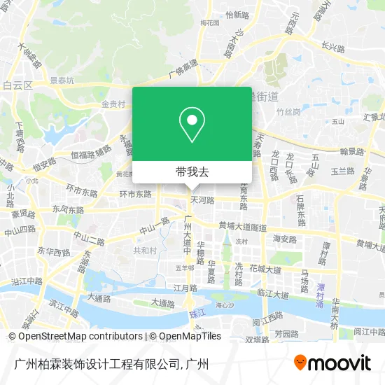 广州柏霖装饰设计工程有限公司地图