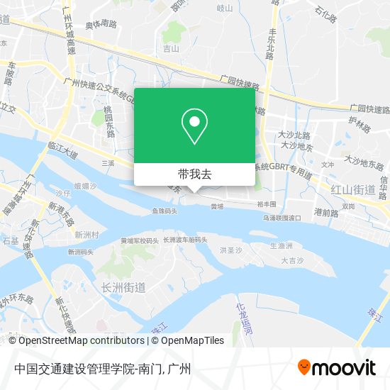 中国交通建设管理学院-南门地图