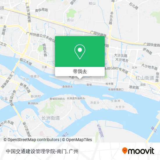 中国交通建设管理学院-南门地图