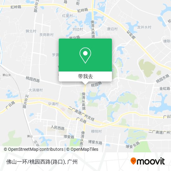 佛山一环/桃园西路(路口)地图