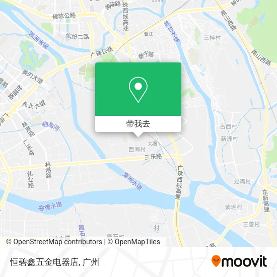 恒碧鑫五金电器店地图
