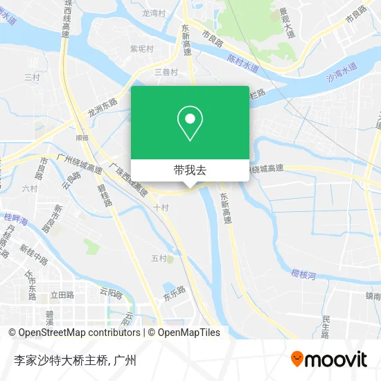 李家沙特大桥主桥地图